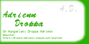 adrienn droppa business card